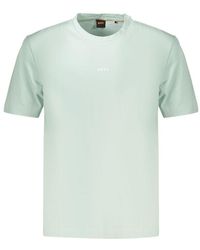 BOSS - Blue Cotton Men's T - Lyst