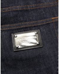 Dolce & Gabbana - Cotton Slim Fit Denim Jeans Elastane Clothing - Lyst