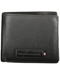 Tommy Hilfiger - Black Leather Men Wallet - Lyst