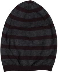 Dolce & Gabbana - Striped Wool Knitted Winter Beanie Hat - Lyst