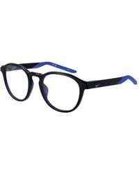 Nike - Blue Stainless Steel Glasses (frames) - Lyst