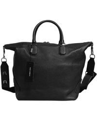 Dolce & Gabbana - Black Calfskin Leather Hand Shoulder Duffle Bag - Lyst