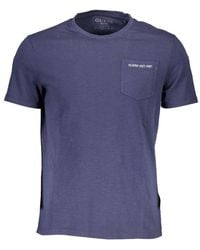 Guess - Blue Cotton T - Lyst