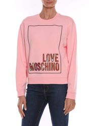 Love Moschino - Graphic Cotton Tee Dress - Lyst
