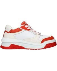 Versace - Leather Athletic Sneakers - Lyst