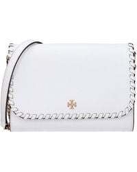 Tory Burch - White Leather Clutch Bag - Lyst
