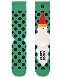 Happy Socks - Green Cotton Sock - Lyst