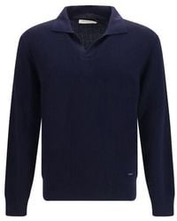 Brooksfield - Blue Wool Oves Aries Sweatshirt - Lyst