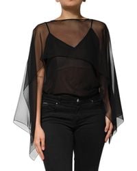 Dolce & Gabbana - Layered Sheer Blouse - Lyst
