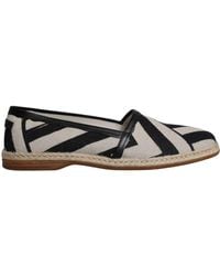 Dolce & Gabbana - Stripes Slip On Espadrille Shoes - Lyst