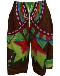 DSquared² - Dsqua² Printed Beachwear Shorts Swimwear - Lyst
