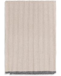 Brunello Cucinelli - Beige Cashmere Scarf - Lyst