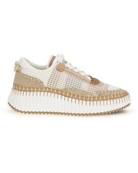 Chloé - Beige Nylon Athletic Sneakers - Lyst