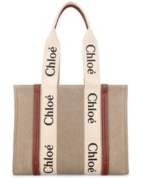 Chloé - Chloe Woody Medium Tote Bag - Lyst