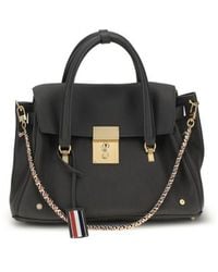 Thom Browne - Gray Calf Leather Bos Taurus Handbag - Lyst