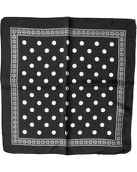 Dolce & Gabbana - Polka Dot Square Handkerchief Scarf - Lyst