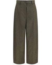 Moncler - Bicolor Wool Oves Aries Casual Pants - Lyst