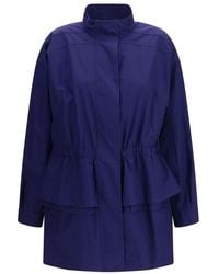 Fendi - Blue Cotton Parka - Lyst