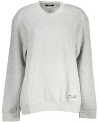 Roberto Cavalli - Chic Embroidered Crew Neck Sweatshirt - Lyst