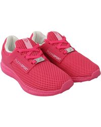 Philipp Plein - Fuxia Beetroot Polyester Runner Becky Sneakers Shoes - Lyst