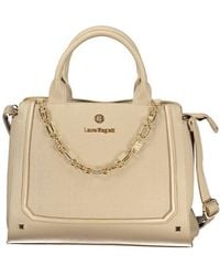 Laura Biagiotti - Beige Pvc Handbag - Lyst