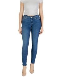 Liu Jo - Blue Cotton Skinny Jeans - Lyst