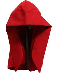 Dolce & Gabbana - Red Polyester Whole Head Wrap Capello Hat - Lyst