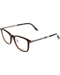 ZEGNA - Brown Plastic & Titanium Glasses (frames) - Lyst