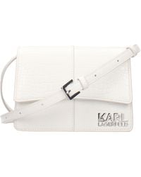 KARL LAGERFELD - Kore Crossbody Bag Polyurethane/Off - Lyst