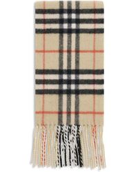 Burberry - Thin Cashmere Check Scarf - Lyst
