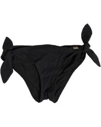 Dolce & Gabbana - Swimwear Side-Tie Bikini Bottom Dg Logo - Lyst