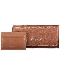 Desigual - Brown Polyurethane 's Wallet - Lyst