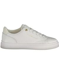 Tommy Hilfiger - Bianco Polyurethane Donna Sneaker - Lyst