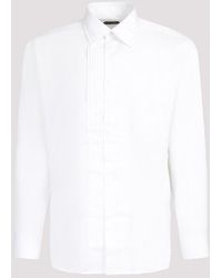 Tom Ford - Optical White Evening Cotton Shirt - Lyst