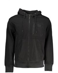 Calvin Klein - Sleek Hooded Zip Sweatshirt With Contrasting 'Details - Lyst