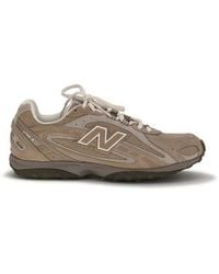 New Balance - Brown Calf Leather Bos Taurus Athletic Sneakers - Lyst