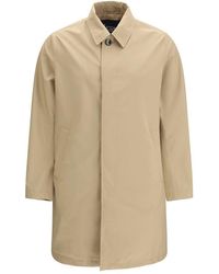 Herno - Beige Polyester Trench Coat - Lyst