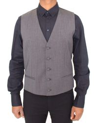Dolce & Gabbana - Dolce Gabbana Wool Stretch Dress Vest Blazer - Lyst