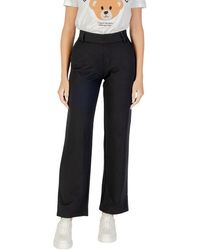 ONLY - Black Viscose Casual Pants - Lyst