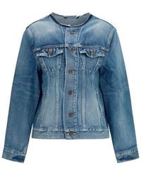 Balenciaga - Wool Oves Aries Denim Jacket Clothing - Lyst