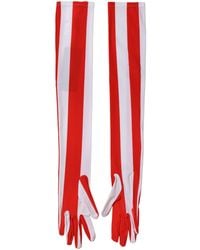 Dolce & Gabbana - Stripes Nylon Elbow Length Gloves And Elastane - Lyst