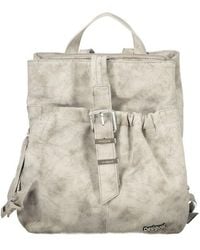 Desigual - Gray Polyurethane 's Backpack - Lyst