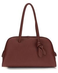 Jacquemus - Bordeaux Calf Leather Bos Taurus Shoulder Bag - Lyst