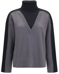 MM6 by Maison Margiela - Black Wool Oves Aries Sweatshirt - Lyst