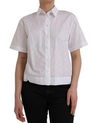 Dolce & Gabbana - Collared Short Sleeve Polo Shirt Top - Lyst