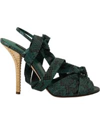 Dolce & Gabbana - Elegant Python Strappy Heels - Lyst