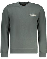 Napapijri - Verde Cotton Men Sweatshirt - Lyst