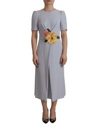 Dolce & Gabbana - Elegant Light A-Line Dress - Lyst