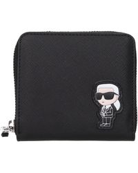 KARL LAGERFELD - Black Polyethylene Wallet - Lyst