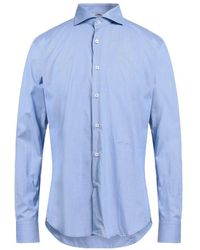 Aquascutum - Light Blue Cotton Shirt - Lyst